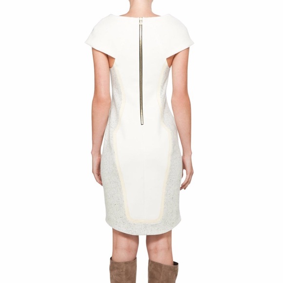 Rag & Bone Wool Lamb’s Leather Trim Dress - Picture 6 of 11